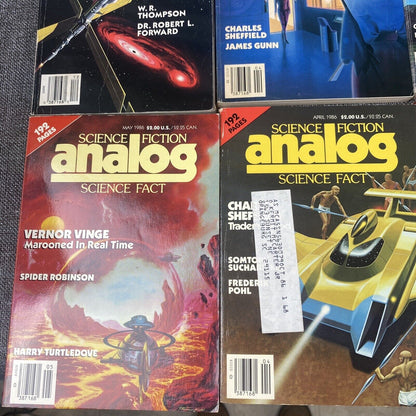 ANALOG Science Fiction Magazine Lot of 17 Asimov, George RR Martin, Darmis, etc