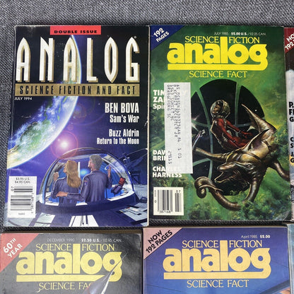 ANALOG Science Fiction Magazine Lot of 17 Asimov, George RR Martin, Darmis, etc