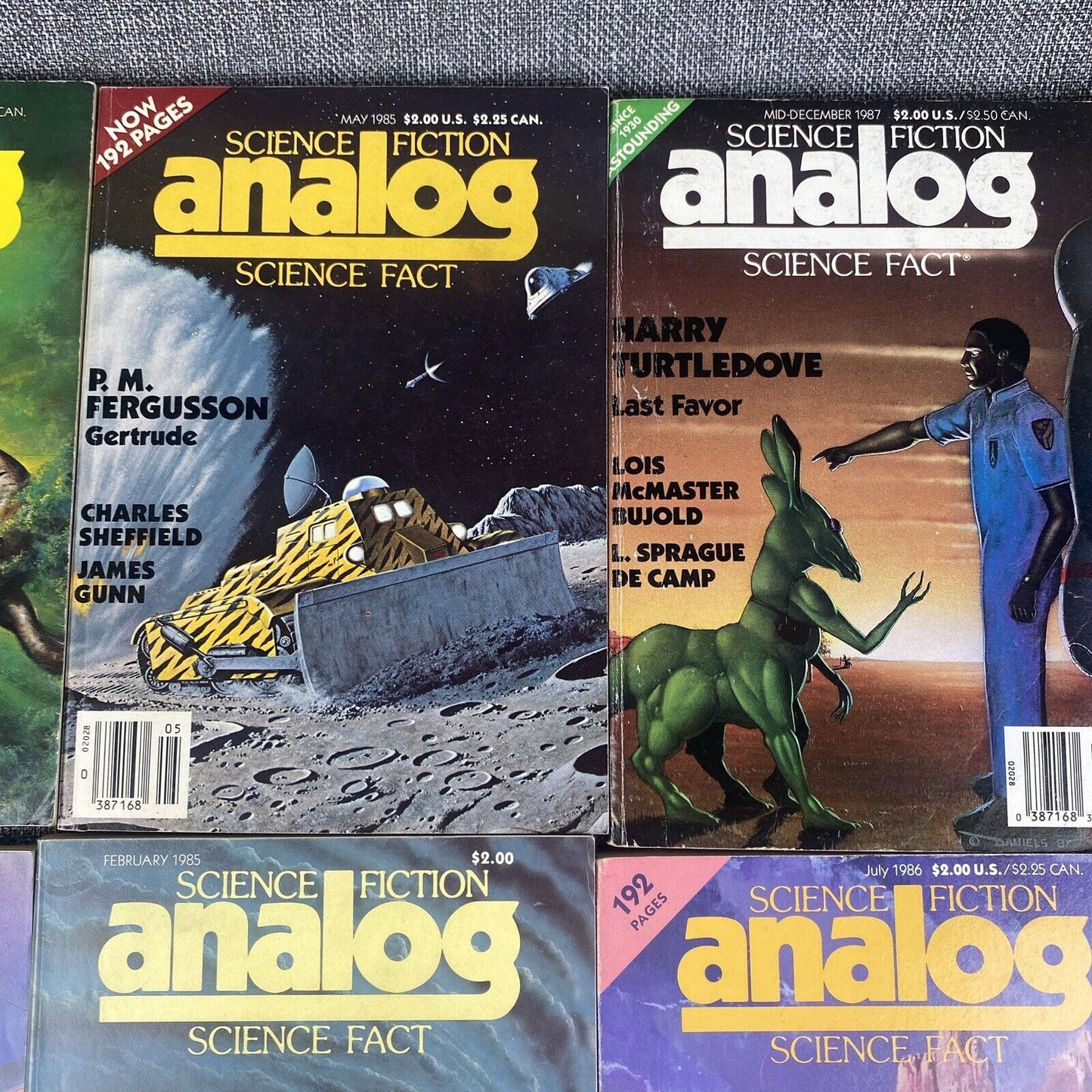 ANALOG Science Fiction Magazine Lot of 17 Asimov, George RR Martin, Darmis, etc