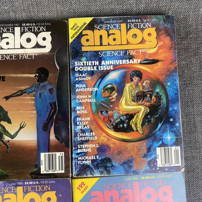 ANALOG Science Fiction Magazine Lot of 17 Asimov, George RR Martin, Darmis, etc