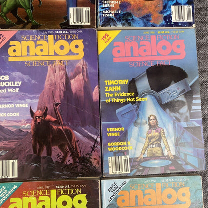 ANALOG Science Fiction Magazine Lot of 17 Asimov, George RR Martin, Darmis, etc