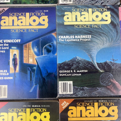 ANALOG Science Fiction Magazine Lot of 17 Asimov, George RR Martin, Darmis, etc