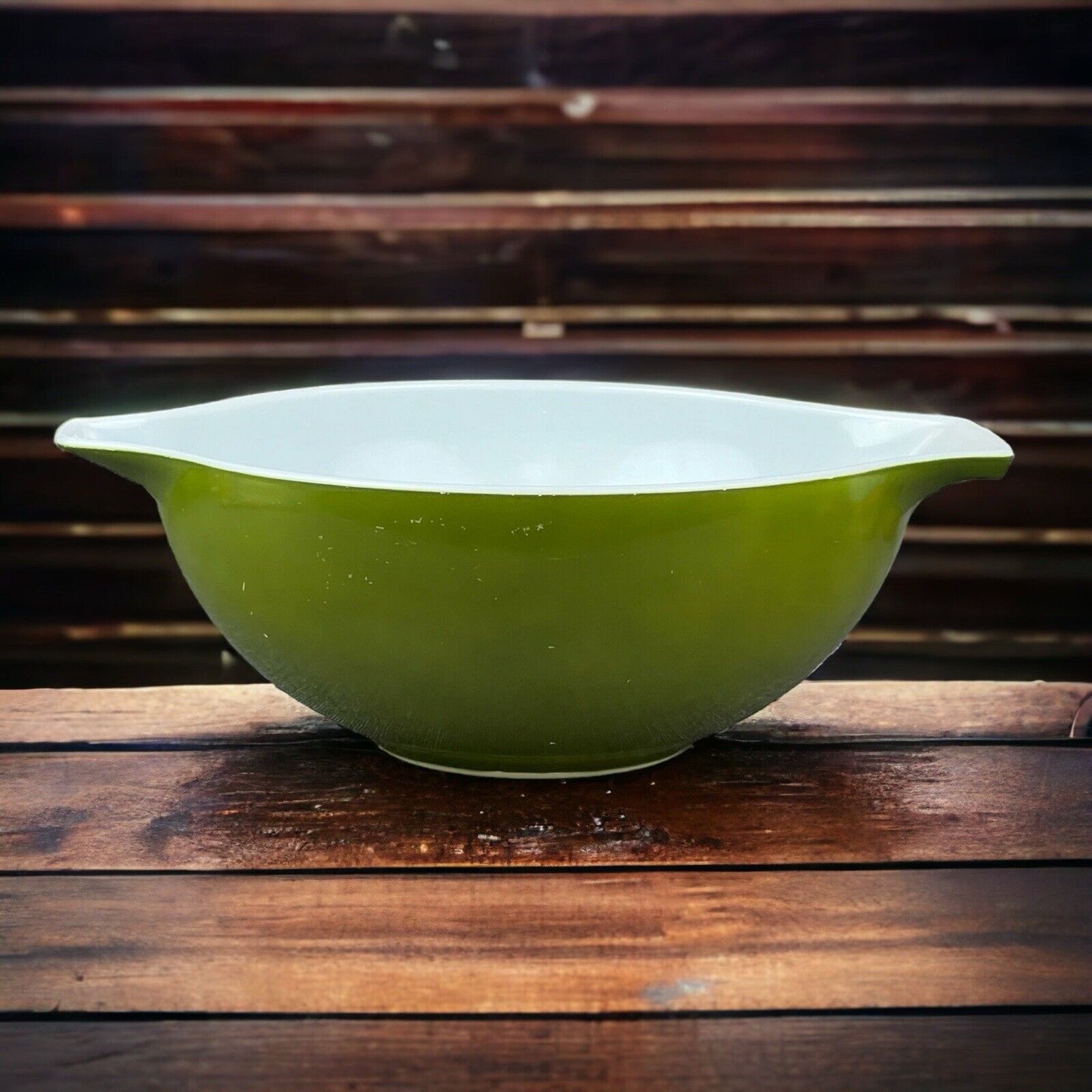 Vintage Pyrex Verde Green Cinderella Nesting Mixing Bowls 444 4 Qt