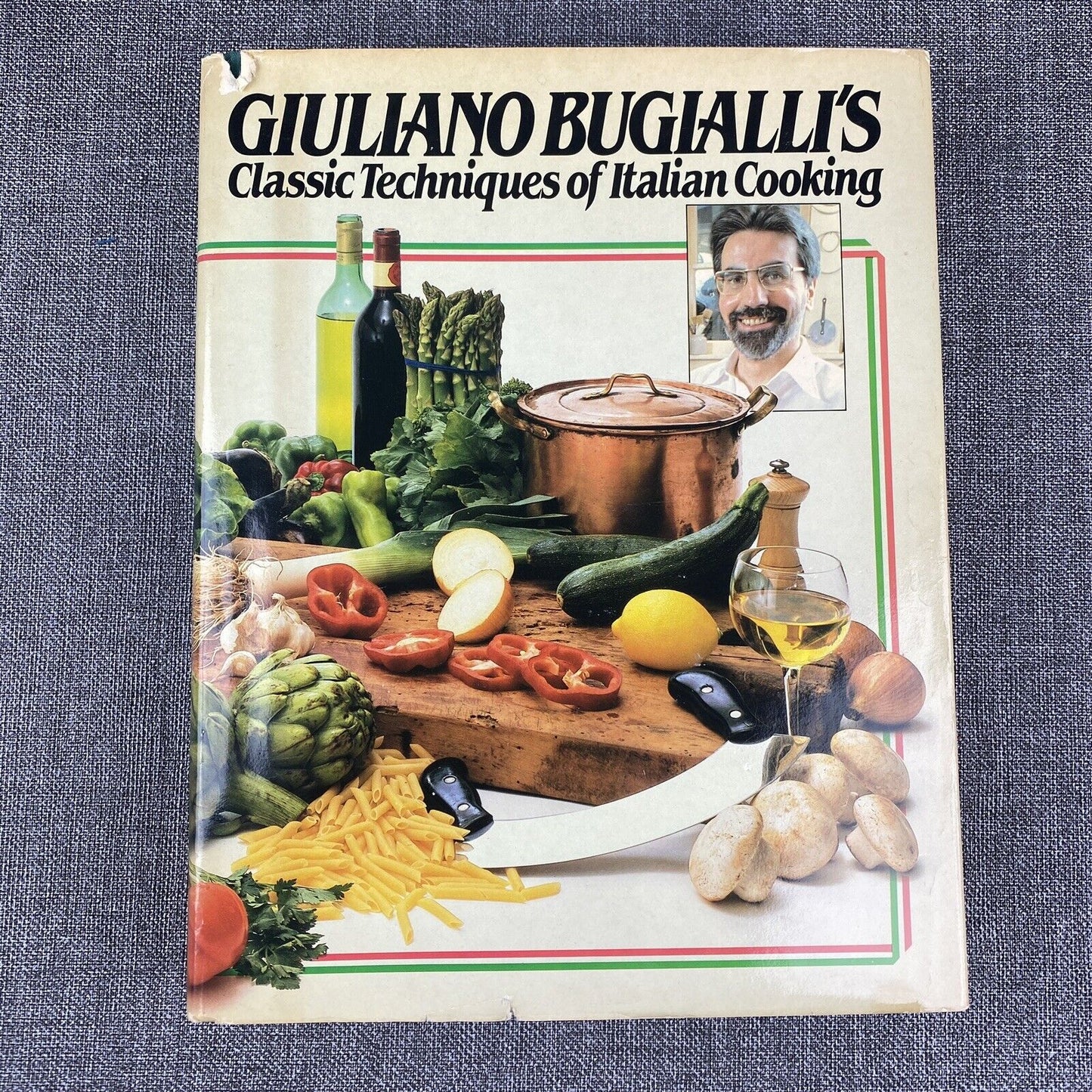 Giuliano Bugialli's Classic Techniques Of Italian Cooking Hard Cover Cook Book