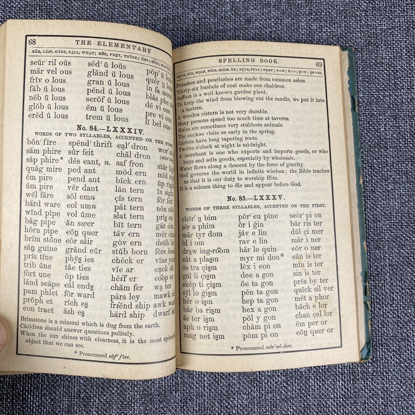 The Elementary Spelling Book Noah Webster by American Book Co 1908