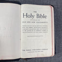 Holy Bible Red Letter KJV Color Pictures Self Pronouncing KJV VTG Zipper