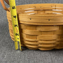 Longaberger Basket with Protector 9.5" Wide x 4.25" Tall with Two Mats