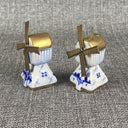 Vintage Delft Windmill Salt and Pepper Shakers