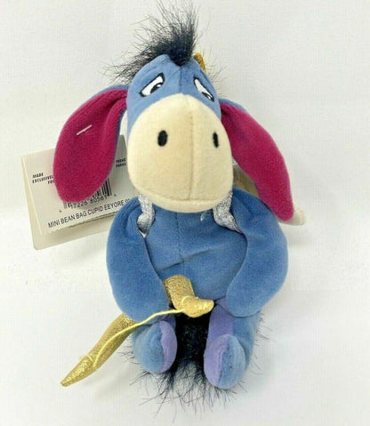 Disney Store Mini Bean Bag Cupid Eeyore 8" Plush Doll