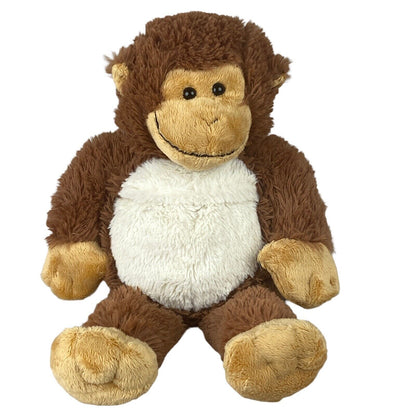 Aroma Home Monkey Plush with Microwaveable Insert Heating Pad 16"