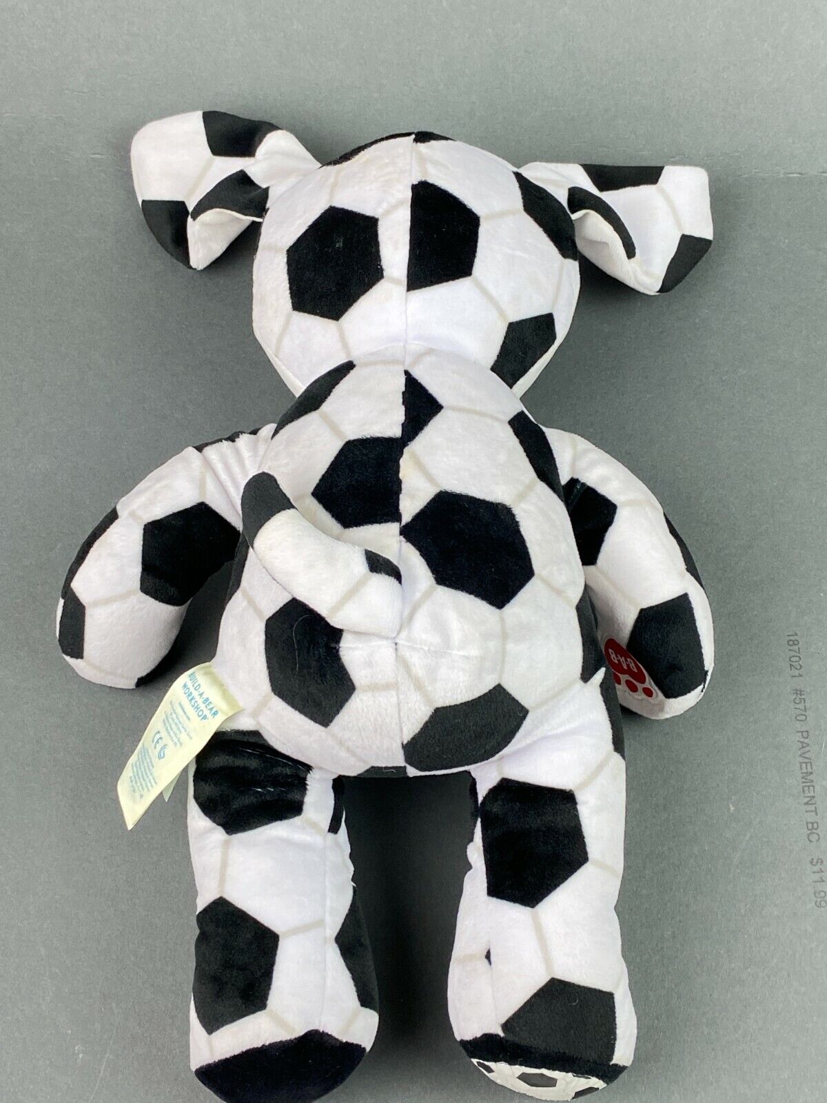 Build a Bear Soccer Theme Dog Teddy Bear Plush 14"