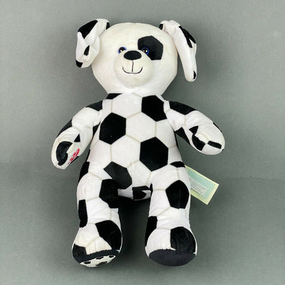 Build a Bear Soccer Theme Dog Teddy Bear Plush 14"