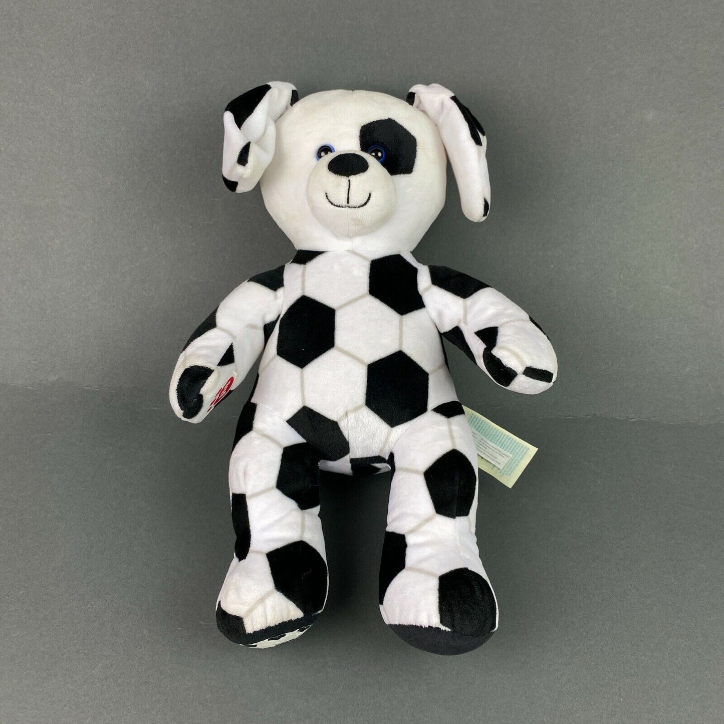 Build a Bear Soccer Theme Dog Teddy Bear Plush 14"