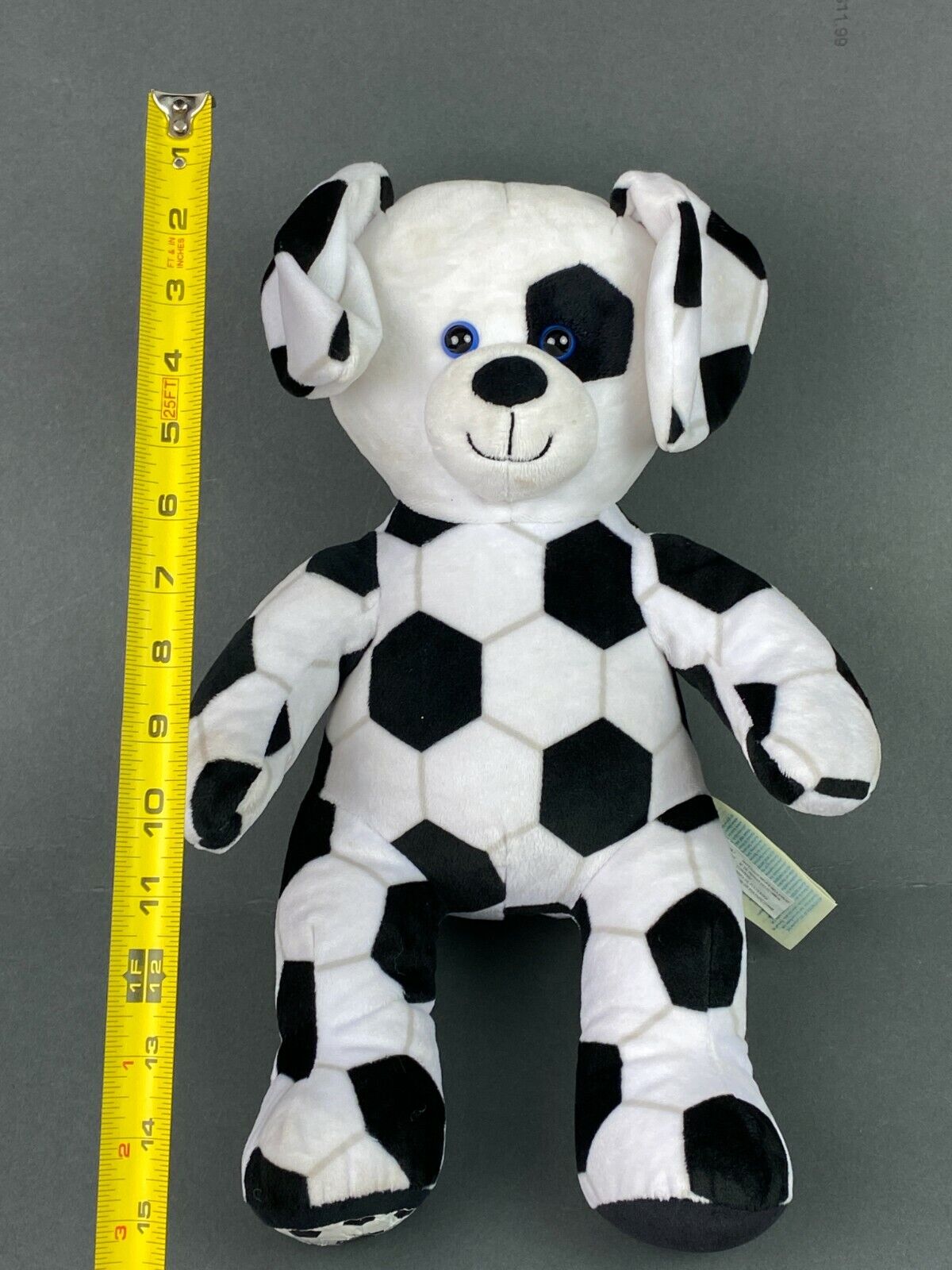 Build a Bear Soccer Theme Dog Teddy Bear Plush 14"