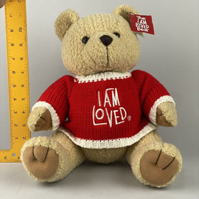 Helzberg Diamonds I Am Loved Teddy Bear W Sweater Plush Stuffed Soft 16"