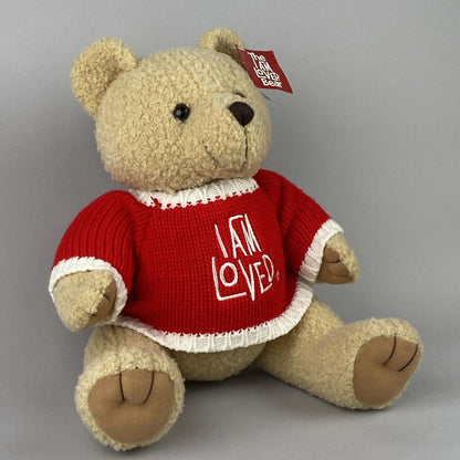 Helzberg Diamonds I Am Loved Teddy Bear W Sweater Plush Stuffed Soft 16"