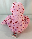 Ganz Webkinz Love Frog 8" Plush Pink w Purple & Red Hearts No Code EUC