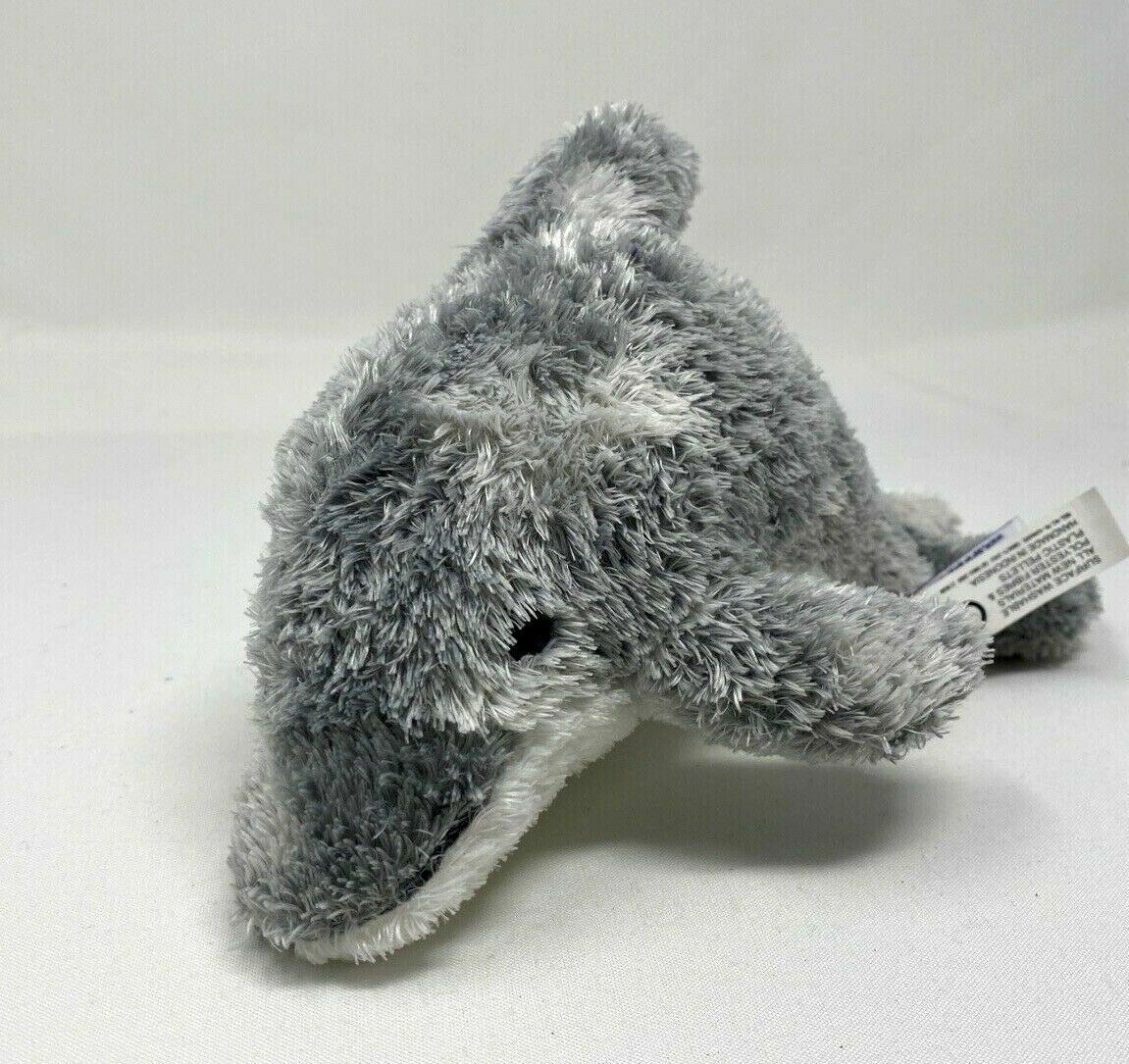 Aurora Grey Dolphin Bean Bag Plush 8" Stuffed Animal Toy Soft Fuzzy