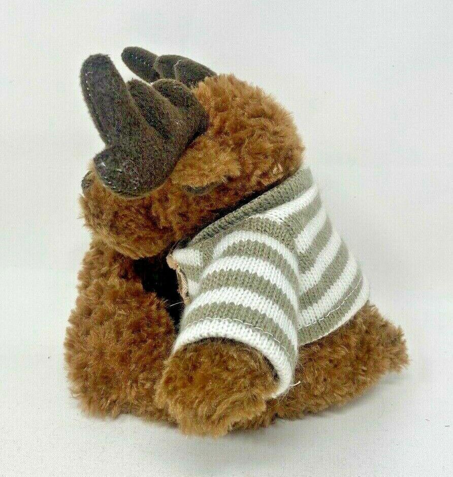 12" Colorado G54 Fifty Four Moose Plush Stuffed Animal Brown w/ Striped Shirt