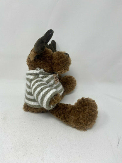 12" Colorado G54 Fifty Four Moose Plush Stuffed Animal Brown w/ Striped Shirt