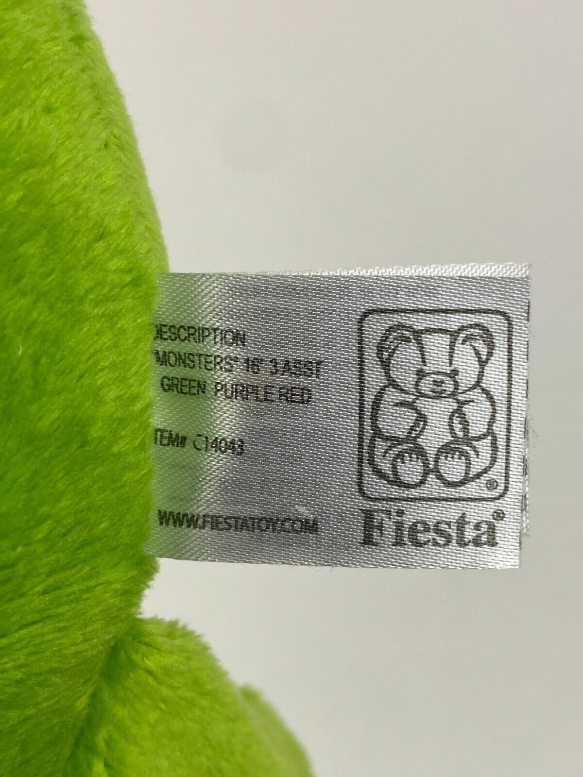 Fiesta Green Monster Stuffed Plush