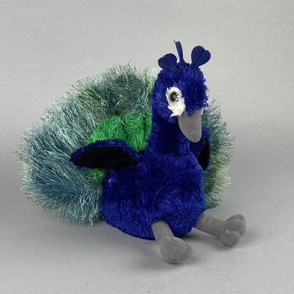 Aurora Peacock Blue & Green Plush 9 inch Stuffed Toy