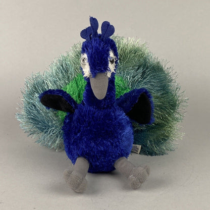 Aurora Peacock Blue & Green Plush 9 inch Stuffed Toy