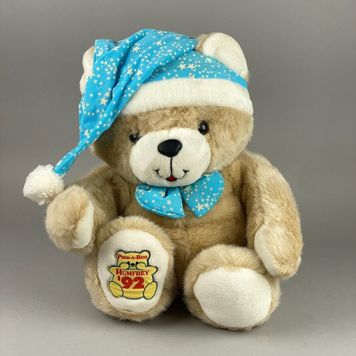 Dan Dee Peek-a-Boo Humfrey '92 Night Time Teddy Bear Plush