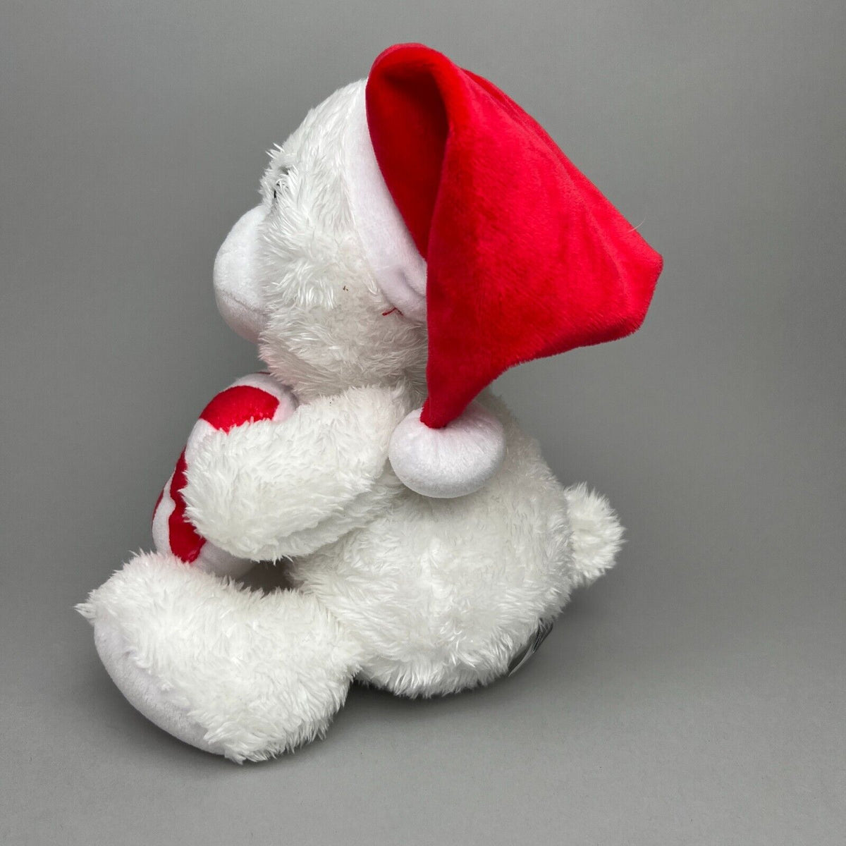 Hallmark Christmas Peppermint White Teddy Bear Plush