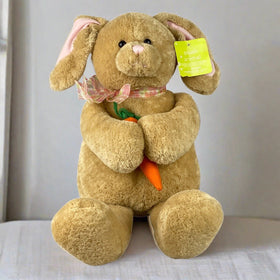 Gund Heads And Tails Bunny Rabbit Holding Carrot Plush Stuffed Animal