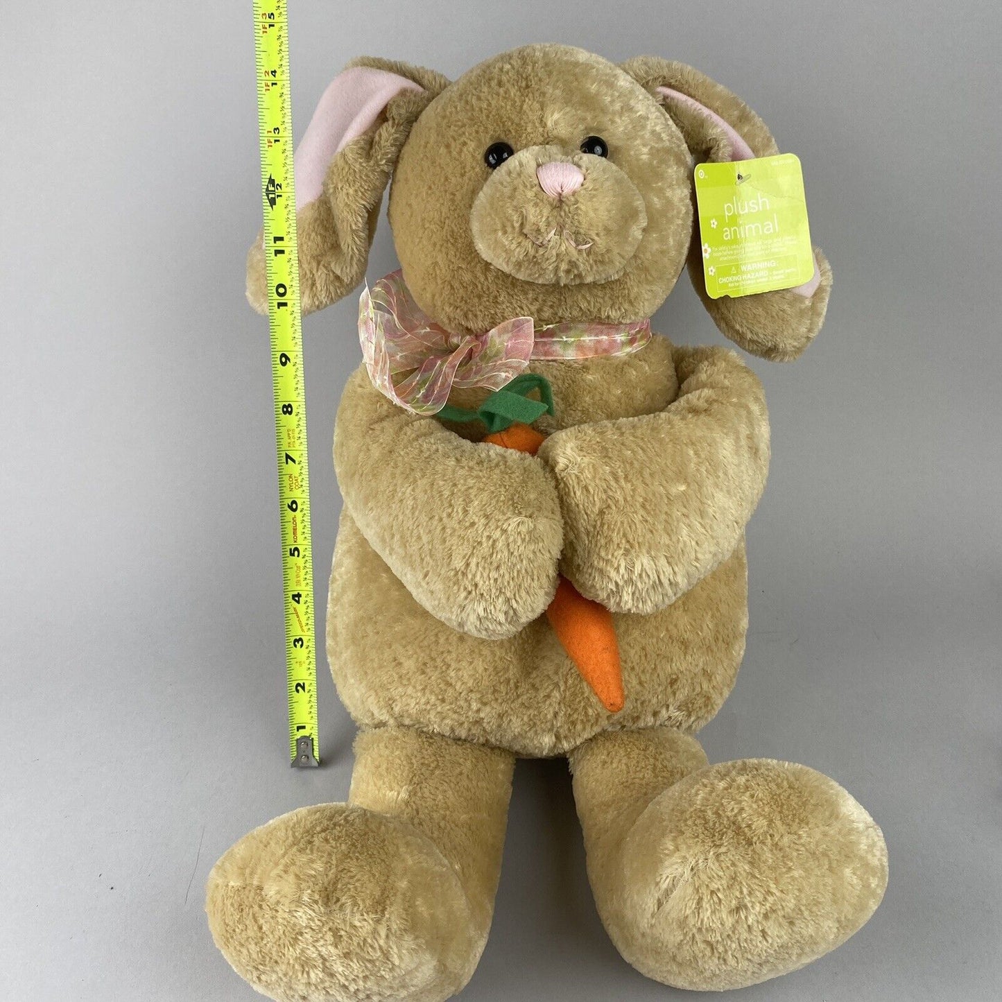 Gund Heads And Tails Bunny Rabbit Holding Carrot Plush Stuffed Animal