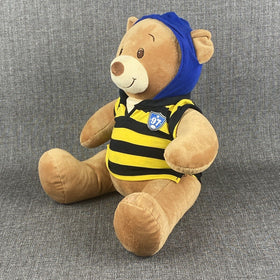 Build a Bear Plush Stuffed Bear Animal Blue, Black and Yellow Outfit 18"