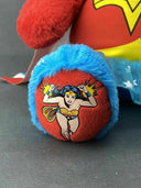 Wonder Woman Plush Teddy Bear Red Blue Stars DC Comics 17" Removable Cape