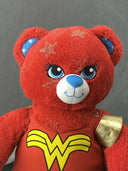 Wonder Woman Plush Teddy Bear Red Blue Stars DC Comics 17" Removable Cape