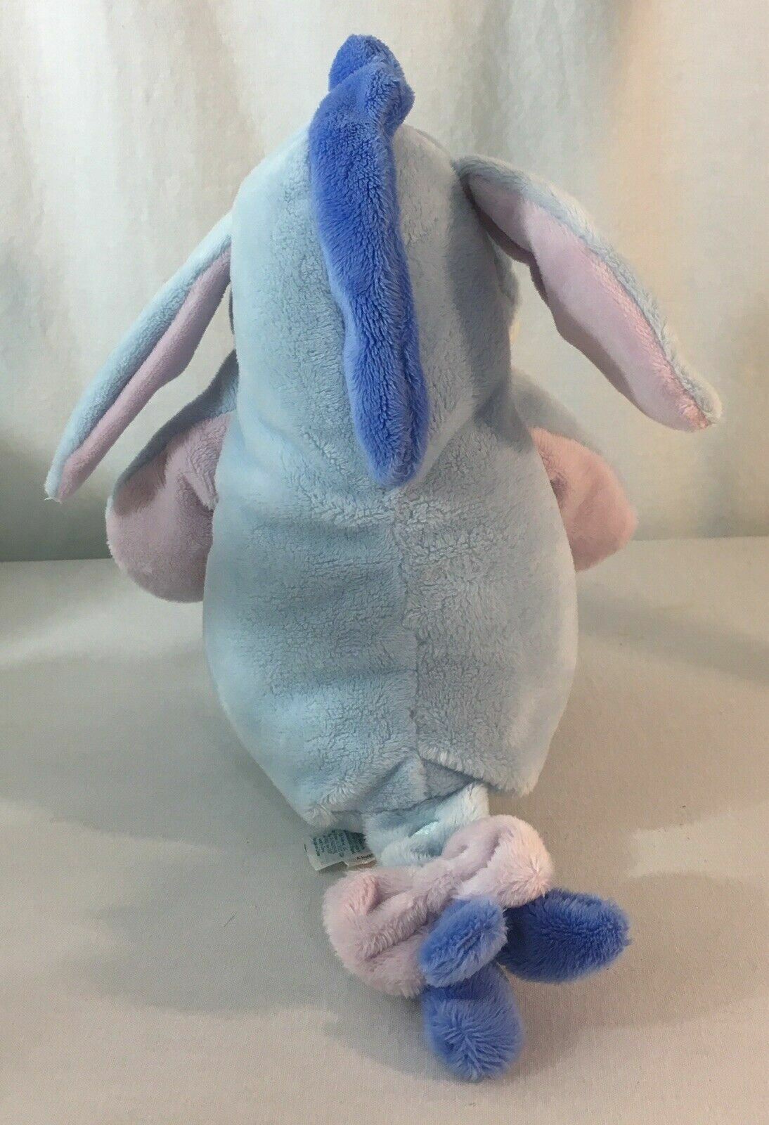 11" Disney Baby Pale Blue Lovey Eeyore Sensory Plush w/ Rattle and Crinkle Ears