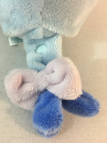 11" Disney Baby Pale Blue Lovey Eeyore Sensory Plush w/ Rattle and Crinkle Ears