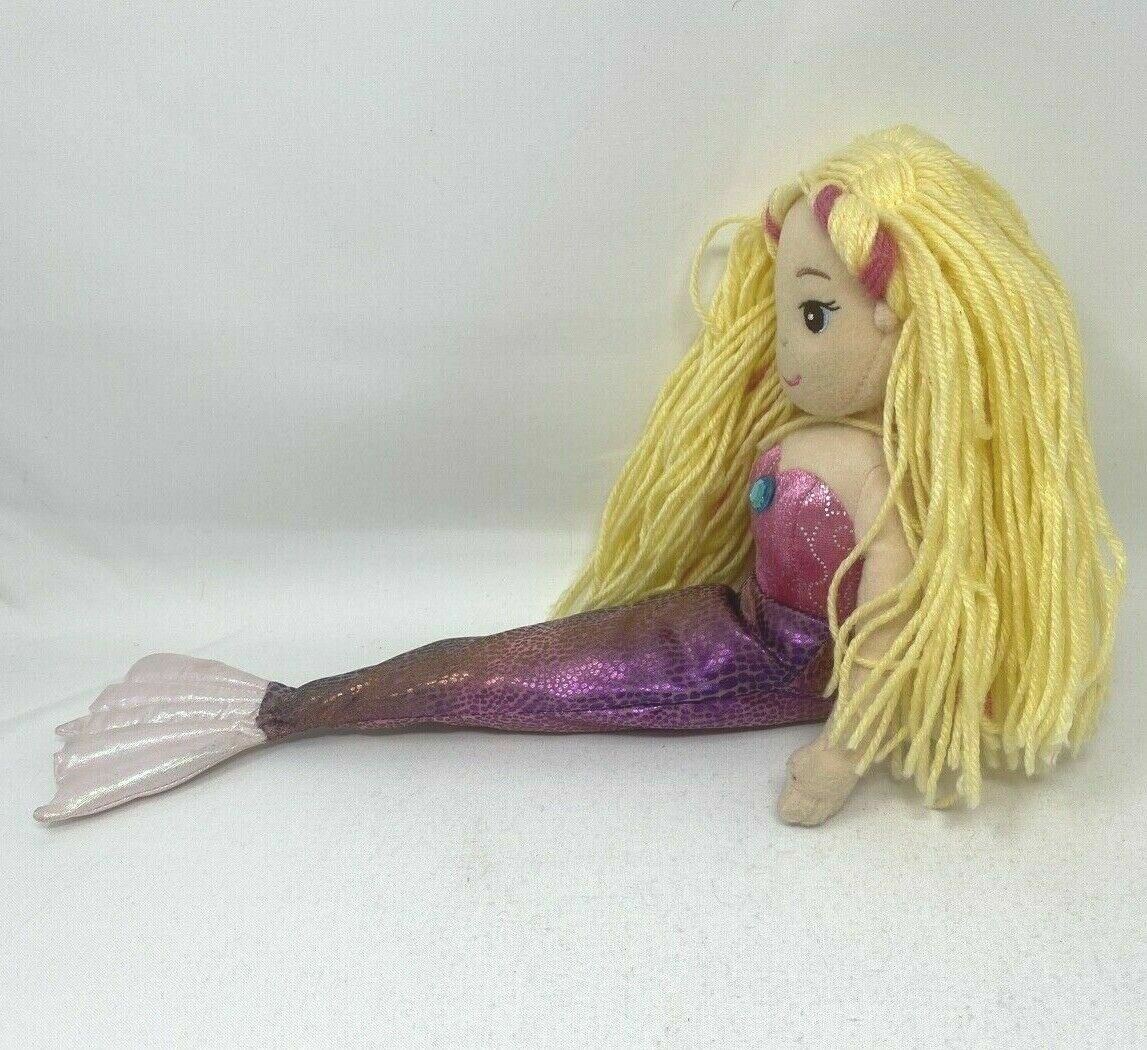 Aurora World Blonde Hair Mermaid Plush Tail 16" Doll