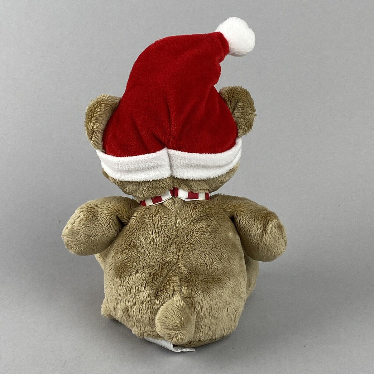 Carters Just One You Bear Plush Stuffed Animal  with Santa Hat and Scarf 7"