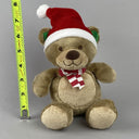 Carters Just One You Bear Plush Stuffed Animal  with Santa Hat and Scarf 7"