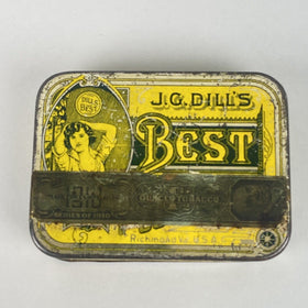 J.G. Dills Tobacco Tin Small 3" x 4"