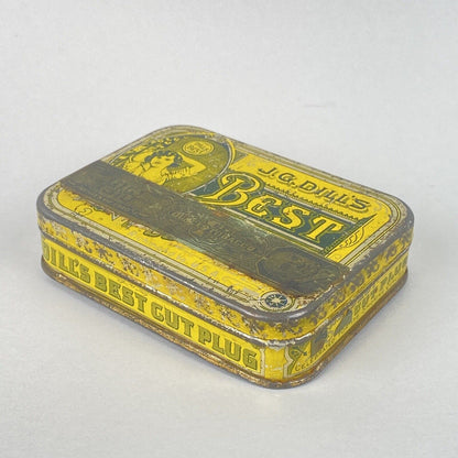 J.G. Dills Tobacco Tin Small 3" x 4"