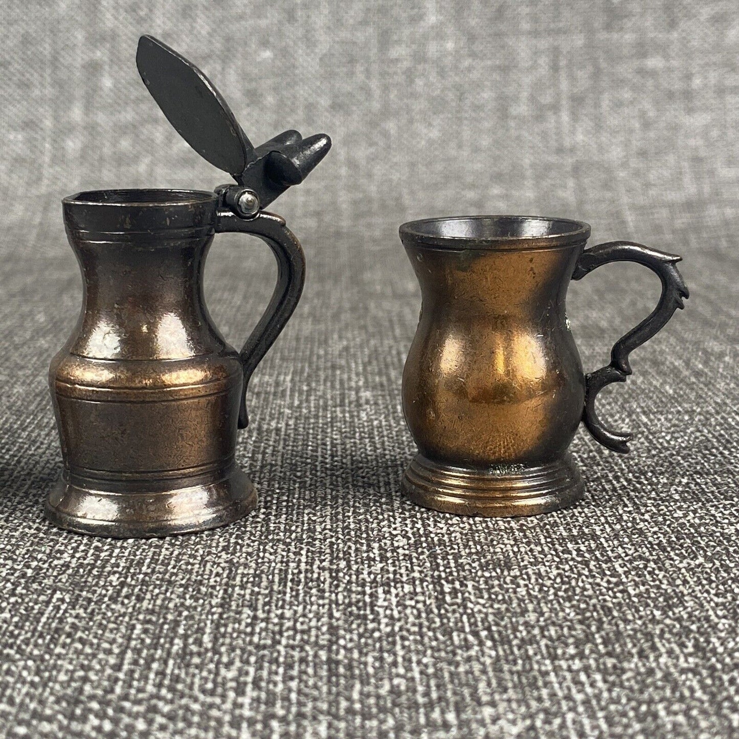 Vintage Lot Made in Hong Kong Miniature Pitchers 1.5" Tall