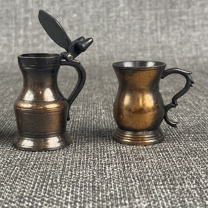 Vintage Lot Made in Hong Kong Miniature Pitchers 1.5" Tall