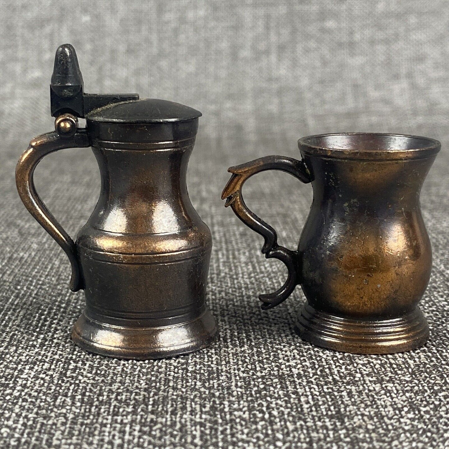 Vintage Lot Made in Hong Kong Miniature Pitchers 1.5" Tall