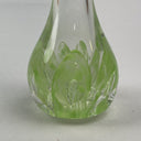 Vintage Light Green 8.5" Teardrop Bud Vase Murano Style Handblown Glass