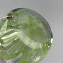 Vintage Light Green 8.5" Teardrop Bud Vase Murano Style Handblown Glass