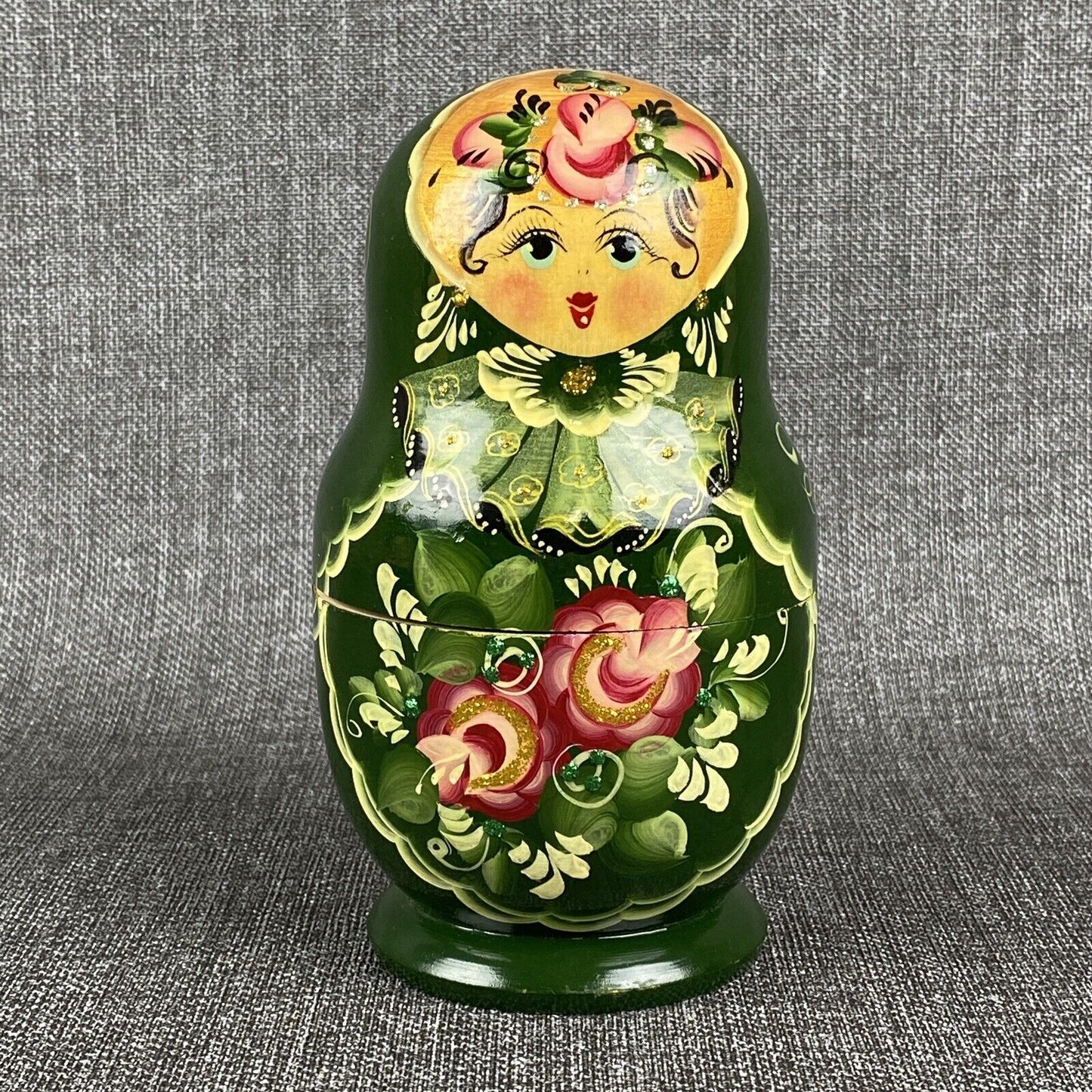 Original Russian Nesting Dolls 6.25" 5 Piece Set MATRYOSHKA (Signed)