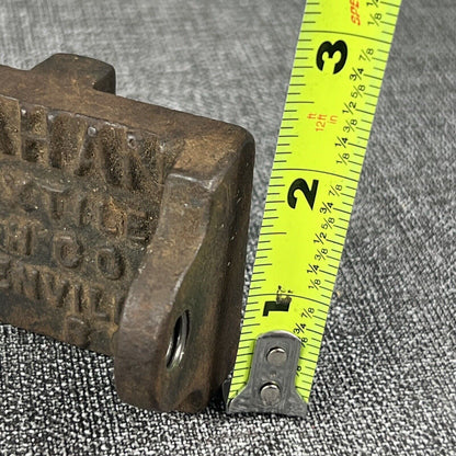 Antique Part -  Bahab Textile Machine Co Greenville SC Part (Collectible)