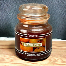 Yankee Candle Spiced Pumpkin 14.5 oz Medium Jar FULL
