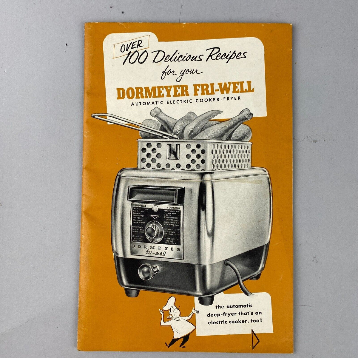 Dormeyer Fri-Well Recipe Book, Over 100 Delicious Recipes Vintage